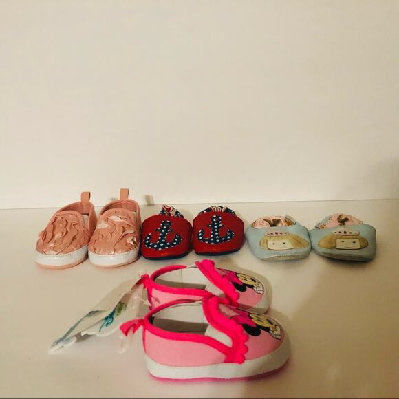 3-6 mos Baby Shoe Bundle- Judanzy, Disney, Rising Star, Ministar - Picture 7 of 12